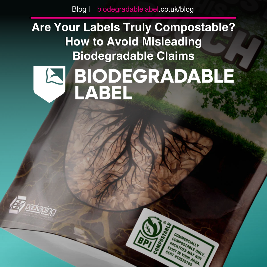 Compostable labels packaging